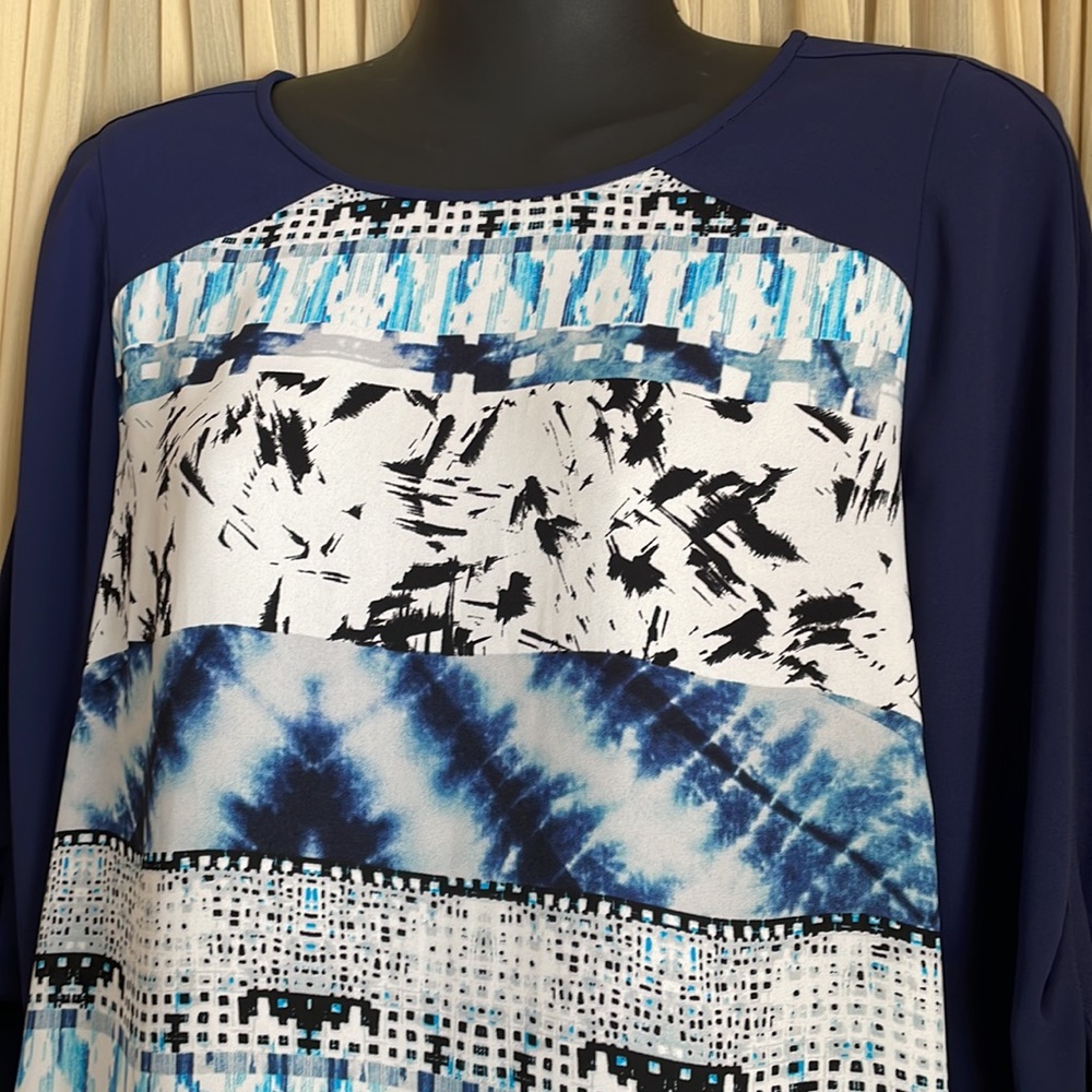 Small BCBG Andie Blouse Blue 💙